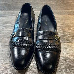 Franco fortini black loafers size 11 (f100)